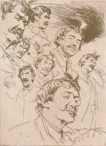 "Studium portretowe", ok. 1880, 1904 r autorstwa Mortimer L Menpes