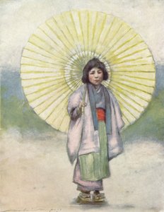 „Dziecko i parasol”, c1887, 1901 autorstwa Mortimer L Menpes