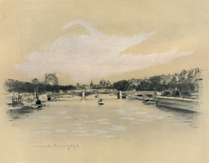 „Sekwana w Paryżu”, 1903 autorstwa Mortimer L Menpes