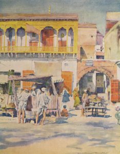 Bazar, Delhi, 1905 autorstwa Mortimer Ludington Menpes