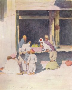 Bazar w Peshawur, 1905 autorstwa Mortimer Ludington Menpes