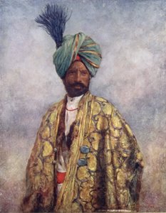 Żołnierz kaszmirski (kolor lito) autorstwa Mortimer Ludington Menpes