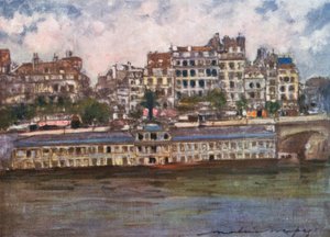 Dom kąpielowy (Samaritaine) autorstwa Mortimer Ludington Menpes