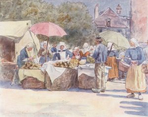 Stragany z pieczywem (kolorowa litografia) autorstwa Mortimer Ludington Menpes