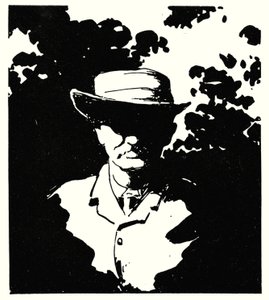 Cecil J Rhodes w swoim ogrodzie, Kenilworth, Kimberley (lito) autorstwa Mortimer Ludington Menpes