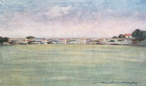 Wczesny poranek nad Sekwaną autorstwa Mortimer Ludington Menpes