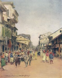 Na ulicach Delhi, 1905 autorstwa Mortimer Ludington Menpes