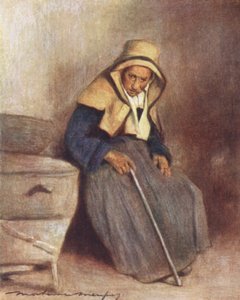 Starość (kolorowa litografia) autorstwa Mortimer Ludington Menpes