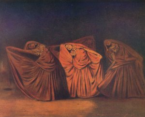 Nautch Girls w Delhi, 1905 autorstwa Mortimer Ludington Menpes