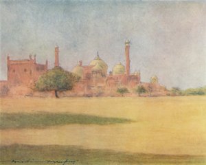 Masjid Jumna, 1905 autorstwa Mortimer Ludington Menpes