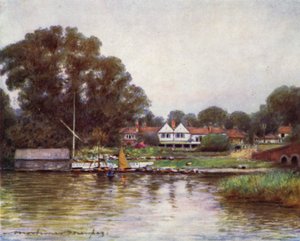 Ogród różany w Sonning autorstwa Mortimer Ludington Menpes