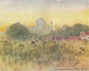 Tadż Mahal, Agra, 1905 autorstwa Mortimer Ludington Menpes