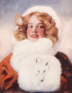Dzieci świata: Canadian, Trixy (kolorowa litografia) autorstwa Mortimer Ludington Menpes