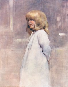 Dzieci świata: English, Going to Bed (kolorowa litografia) autorstwa Mortimer Ludington Menpes
