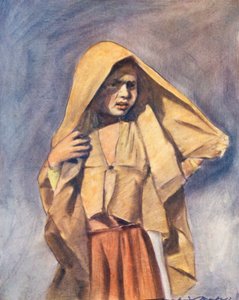 Dzieci świata: Indianin, W słońcu (kolorowa litografia) autorstwa Mortimer Ludington Menpes