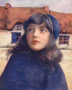 Dzieci świata: Irish, Molly (kolorowa litografia) autorstwa Mortimer Ludington Menpes
