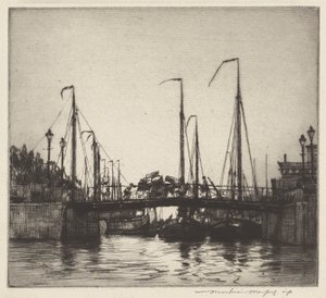 Most, Rotterdam (Chioggia: łodzie rybackie)