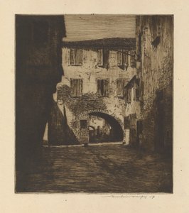 Na bocznej ulicy, Chioggia autorstwa Mortimer Menpes