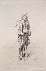 Mężczyzna z laską