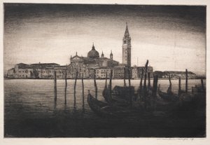 San Giorgio Maggiore, 1910. autorstwa Mortimer Menpes