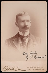 Portret J.P. Earnesta, w latach 1889-1897. autorstwa Moses P. Rice