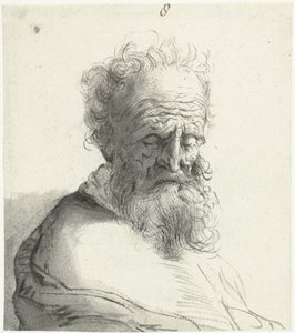 Głowa starego mężczyzny autorstwa Moses Ter Borch