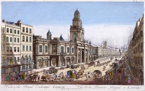 Royal Exchange 2. miejsce zewnętrzne, Londyn, 1761 autorstwa Mothey Lairee