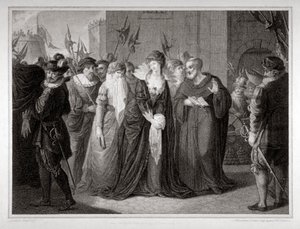 Lady Jane Grey prowadzona na egzekucję w Tower of London, 1554 1797 autorstwa Mountague Tomkins