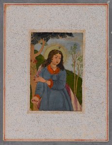 Anioł, po 1675 (wc na papierze) autorstwa Mughal School