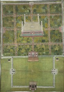 Mauzoleum Dżahangira w Lahore, 1770 r. autorstwa Mughal School