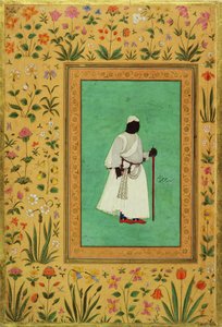 Malik Ambar (1548-1626) z Ahmadnager, ok. 1605-27 autorstwa Mughal School