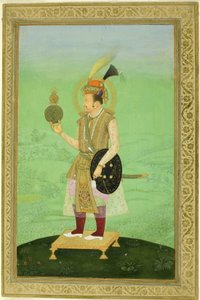 Portret cesarza Jahangira, ok. 1800 autorstwa Mughal School