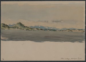 Koniec sztormu, norweski fiord