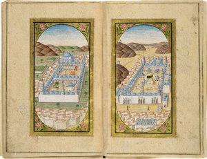 Al-Masjid an-Nabawi w Wielkim Meczecie, 1783 autorstwa Mustafa Halimi