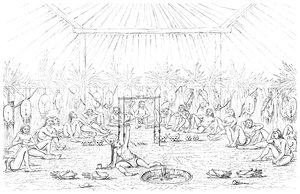Medycyna i wnętrze tipi, 1841 r.