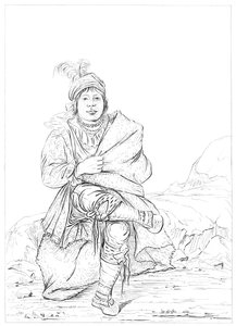 Rdzenni Amerykanie, północno-zachodnia granica, 1841.