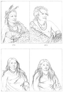Pawnees, 1841. autorstwa Myers and Co