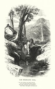 William Wordsworth: Highland Girl (grafika)