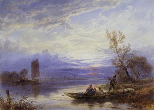 Prom o zachodzie słońca, autorstwa Myles Birket Foster