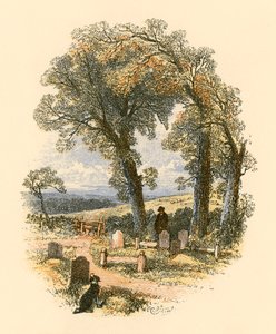 Scena na cmentarzu autorstwa Myles Birket Foster