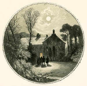 Świąteczna minstrela autorstwa Myles Birket Foster