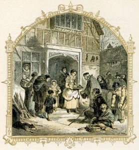 Elżbietańska scena bożonarodzeniowa autorstwa Myles Birket Foster
