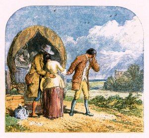 Ilustracja do „Opuszczonej wioski” autorstwa Myles Birket Foster