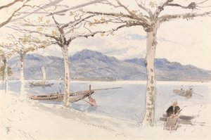 Jezioro Maggiore, Włochy autorstwa Myles Birket Foster