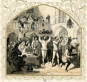 Prezentacja głowy dzika autorstwa Myles Birket Foster