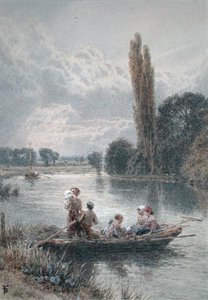 Prom (akwarela z kolorem nadwozia na papierze) autorstwa Myles Birket Foster