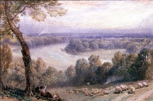 Tamiza z Richmond Hill autorstwa Myles Birket Foster