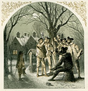 Wassailing drzew owocowych autorstwa Myles Birket Foster