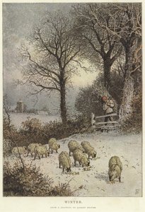 Zima autorstwa Myles Birket Foster