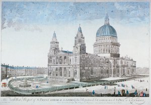 Katedra św. Pawła w Londynie, 1755 autorstwa NJB de Poilly
